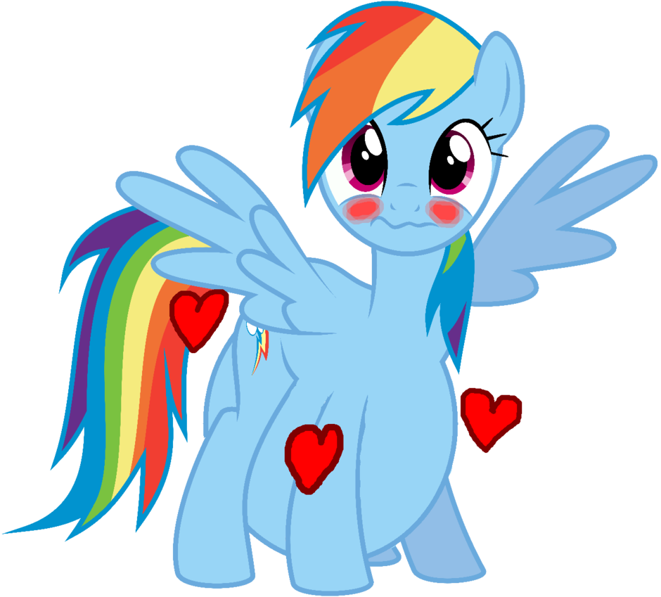 That Strange Feeling Inside By Dashievore - My Little Pony Vector Png (940x849)
