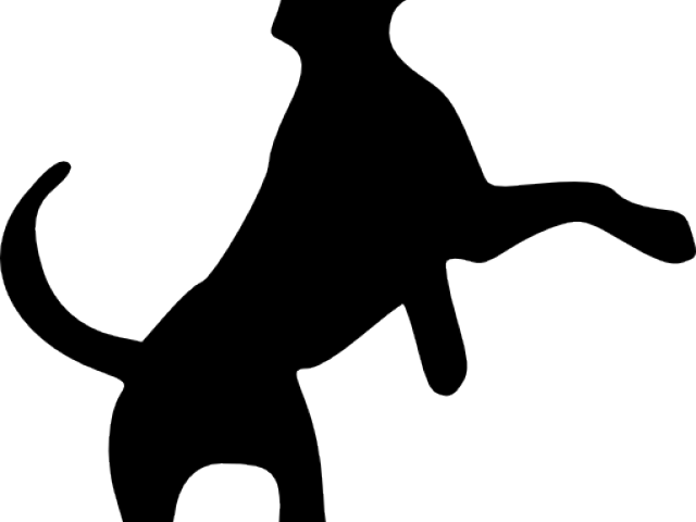 Silhouettes Clipart Dog - Dog Silhouette Clip Art (640x480)