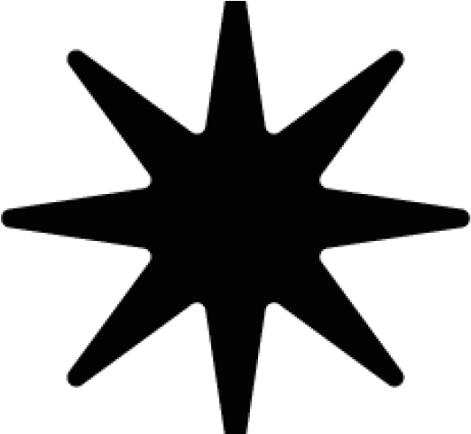 Silhouettes Clipart Christmas Star - Spark Vector (640x480)