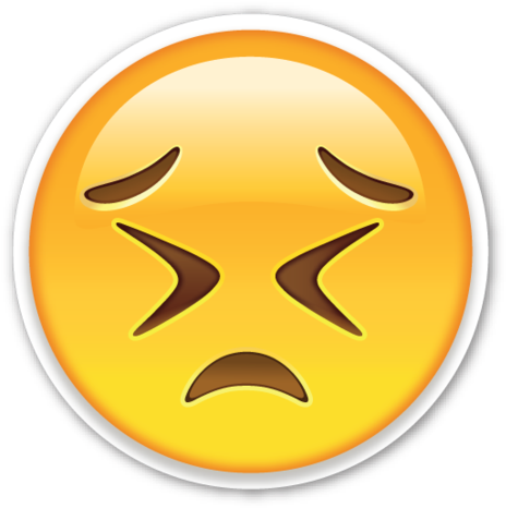 Persevering Face - Angry Emoji Transparent Background (530x530)