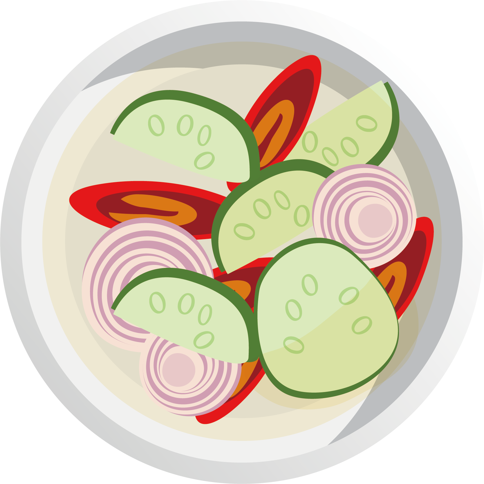 Vietnamese Cuisine Cucumber Vegetable Clip Art - Vector Graphics (1668x1668)