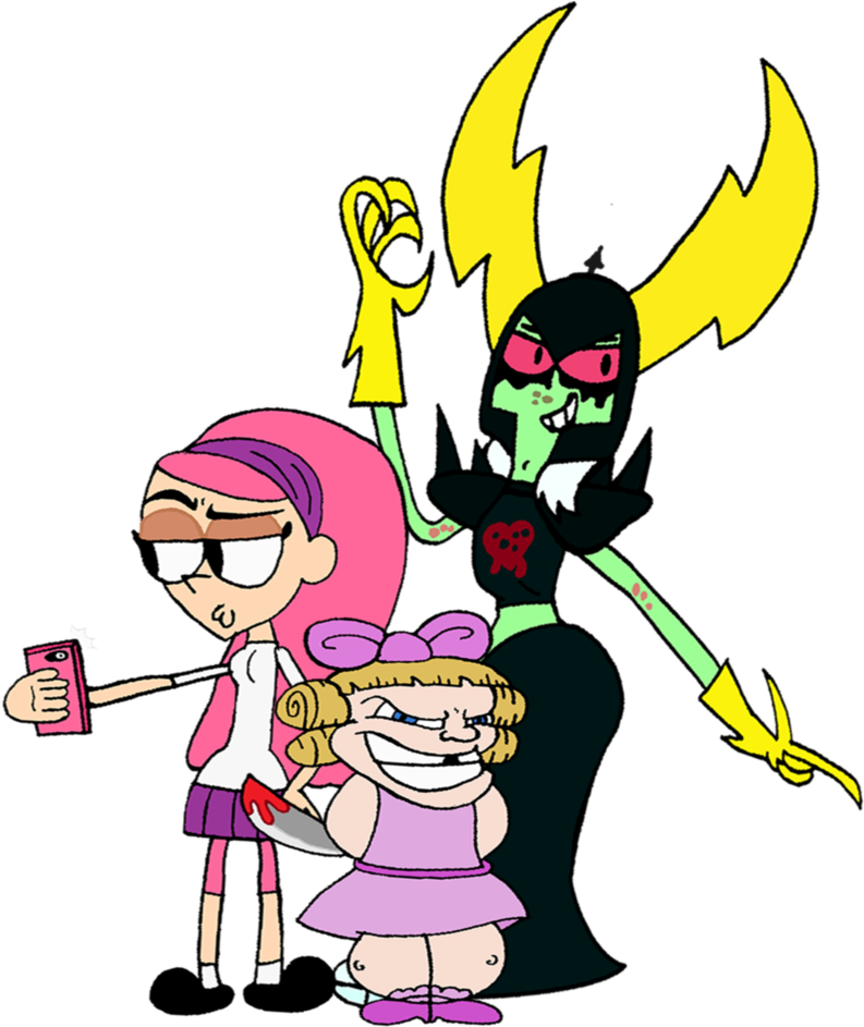 Charlie's Devils By The Man Of Tomorrow - Darla Dimple Trina Riffin And Lord Dominator (848x942)