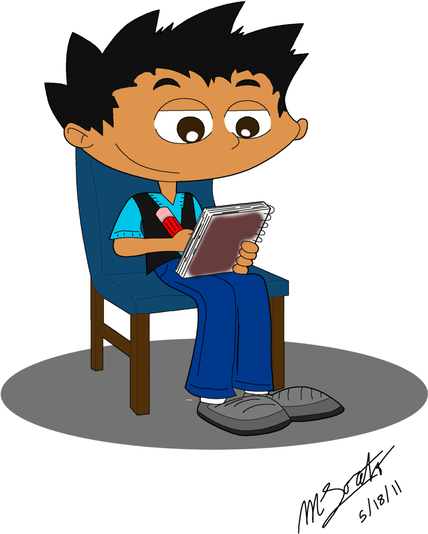 An Artist At Work By Loreto-arts - Cartoon (900x1350)