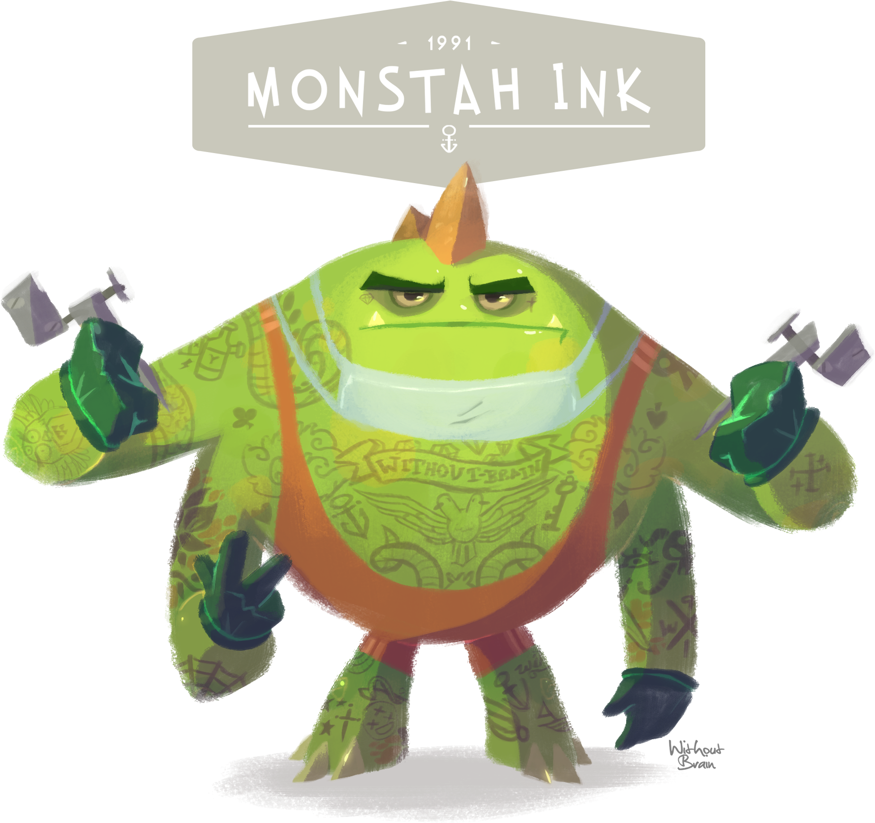 The Third Edition Of Monster Office Project, Featuring - Monsters Characters Designs (2000x2000)