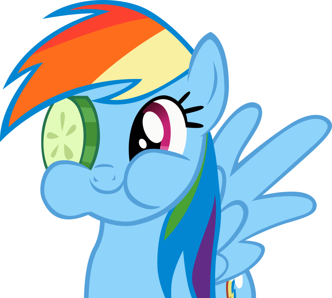 Cucumber, Cucumber Pirate, Ponyville Confidential, - My Little Pony Rainbow Dash Gasp (1138x1024)