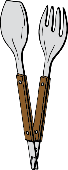 Salad Tongs Clip Art Free Vector 4vector - Salad Tongs Clip Art (972x2400)