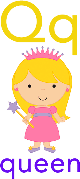Baby Abc Flashcard - Princess Clipart (400x600)