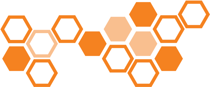 Integrated Designer - Hexagons Art Print - Mini By Elisabeth Fredriksson (1025x411)