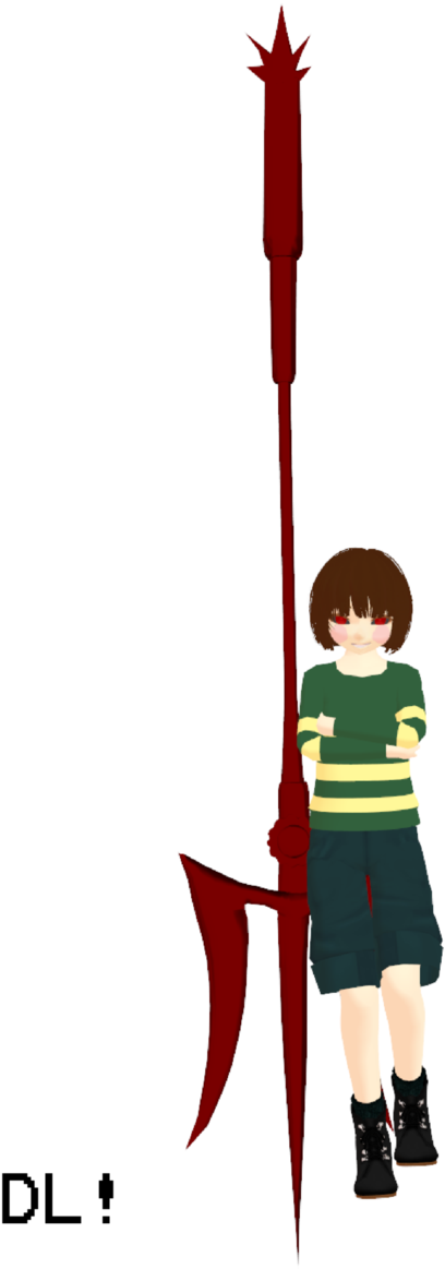 Asgore's Trident Dl By Allena Frost Walker - Asgore's Trident (677x1181)