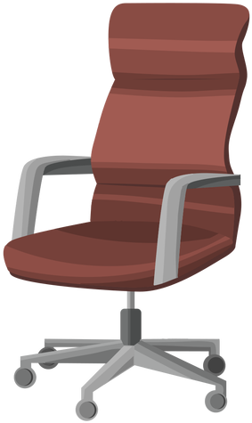 Swivel Office Chair Clipart Transparent Png - Desk Chair Transparent Background Png (512x512)