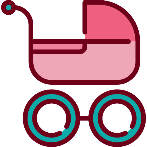 Buggy, Pushchair, Pram, Kid And Baby, Transport, Children - Pram Icon (512x512)
