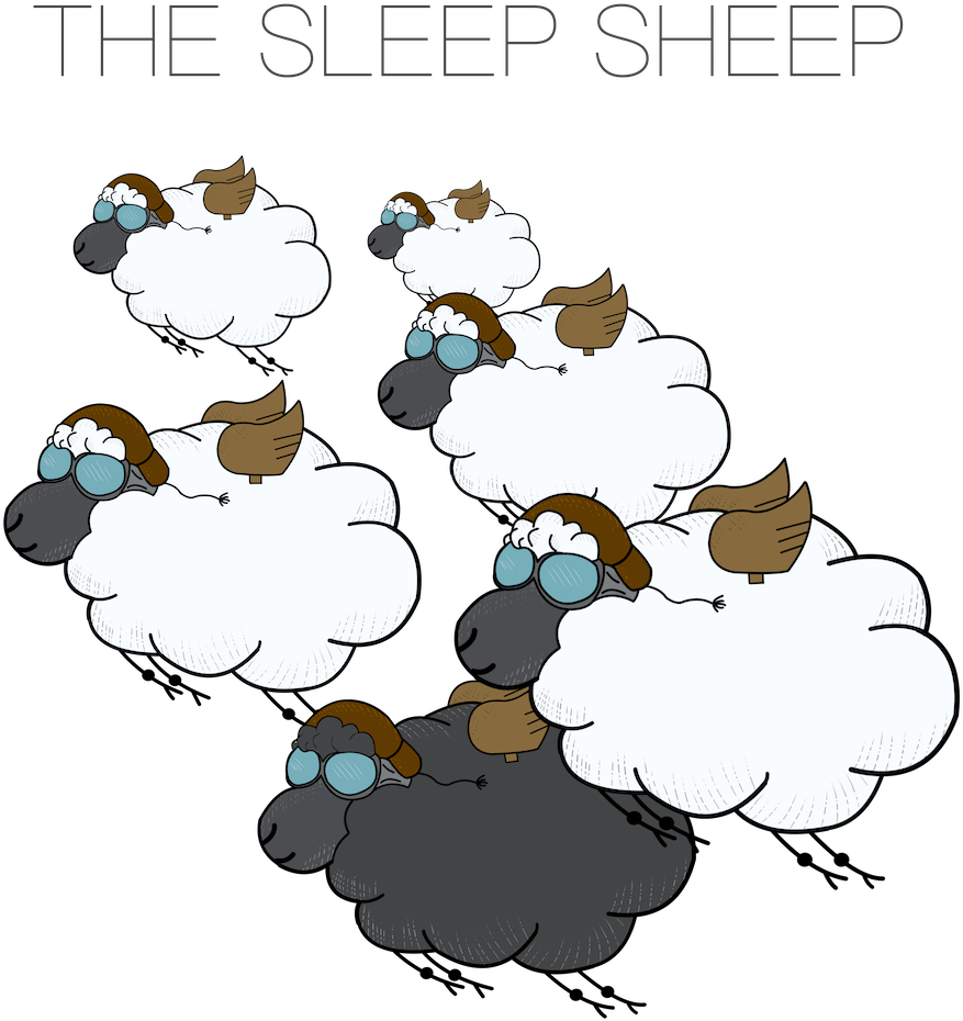 When It's Time To Sleep, You Need The Sheep - Cartoon (1024x1024)