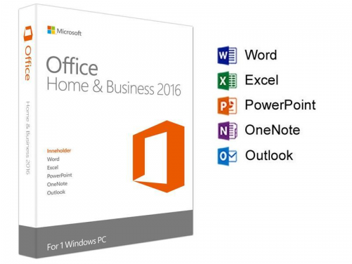 Microsoft Office 2016 Home And Business Oem Edition - Microsoft Office Home And Business 2016 (500x500)