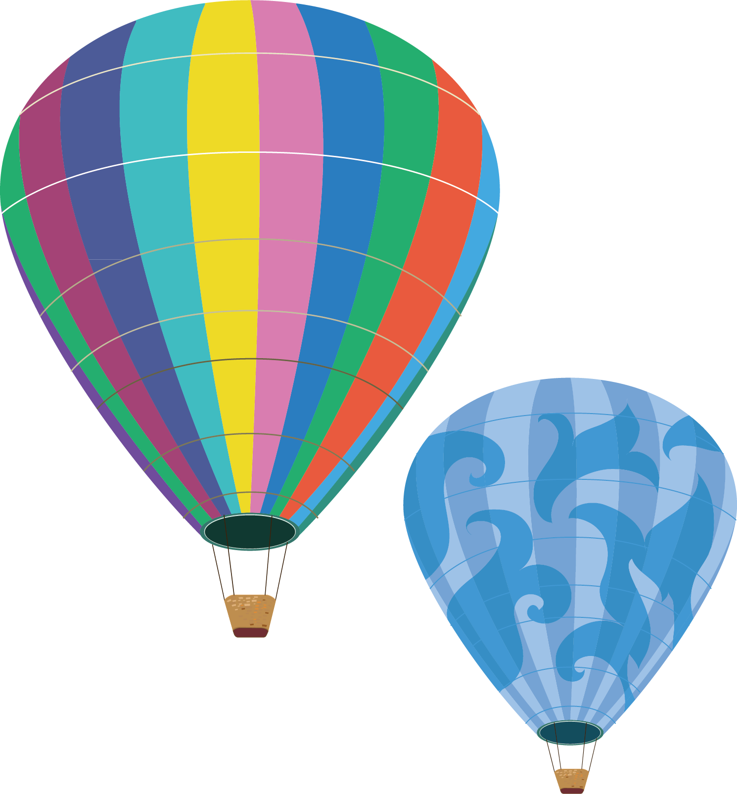 Hot Air Ballooning Clip Art - Hot Air Ballooning Clip Art (1490x1605)