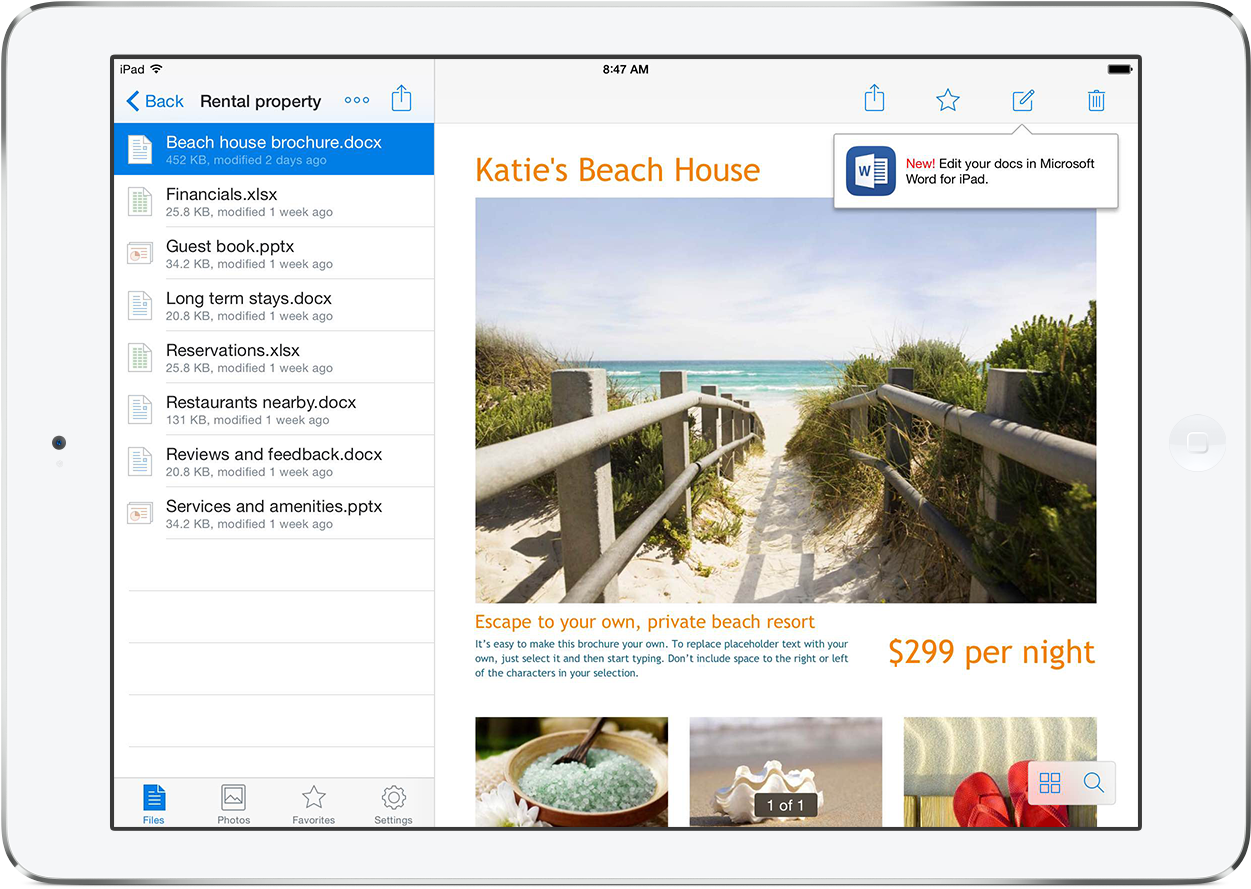 When You Select “edit” While You Are Viewing Your Document - Dropbox On Ipad Pro (1500x1138)