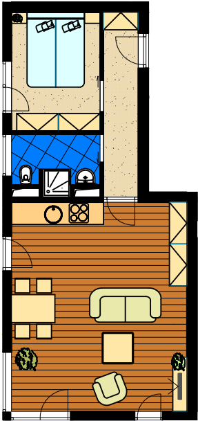 Pokoj - 2kk - Floor Plan (348x667)