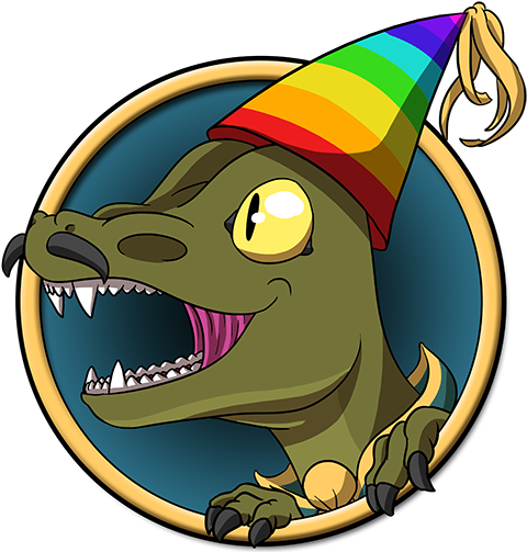 Trovesaurus Turns 3 Years Old Today, Thanks For Being - Cartoon (512x512)