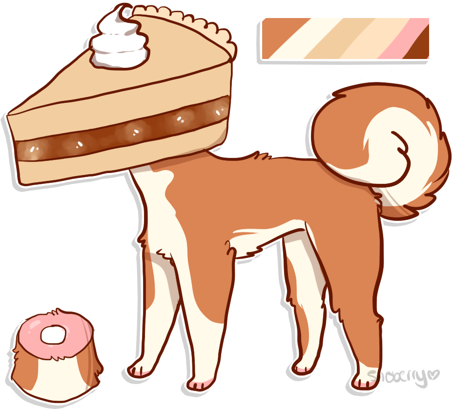 Apple Pie Shiba Adoptable Auction By Sno-berry - Cartoon (1000x1000)
