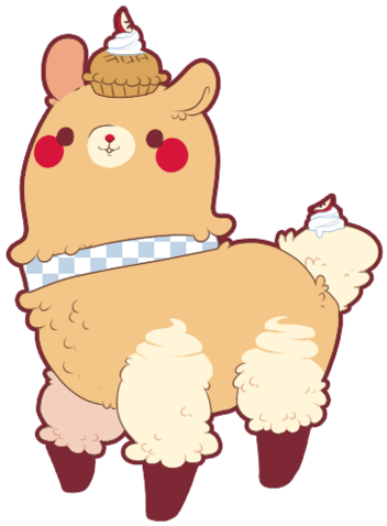 {sold} Apple Pie Alpaca Adoptable By Blushbun - Ath As (400x505)