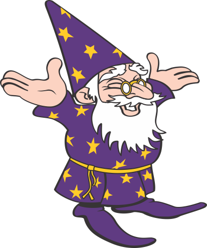 Magic Assistants Cleaning Wizard Buffalo Ny - Cartoon Wizard (413x495)