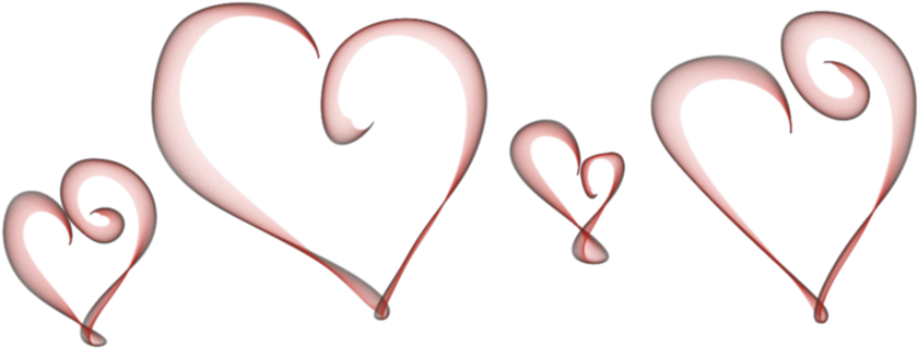 Swirly Heart Tattoos - Clip Art (900x388)