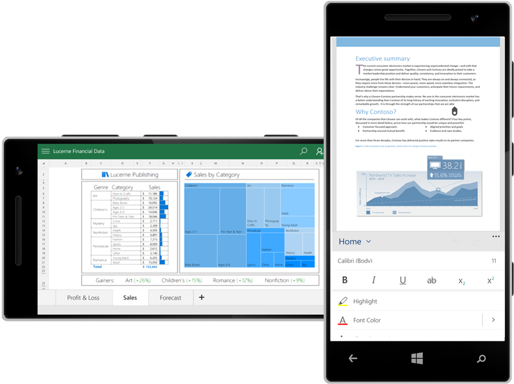 Office Mobile Apps - Office Mobile Windows 10 (1076x796)