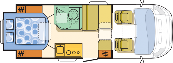 Die Raumaufteilung Im Fahrzeug - Adria Compact Sp (600x220)
