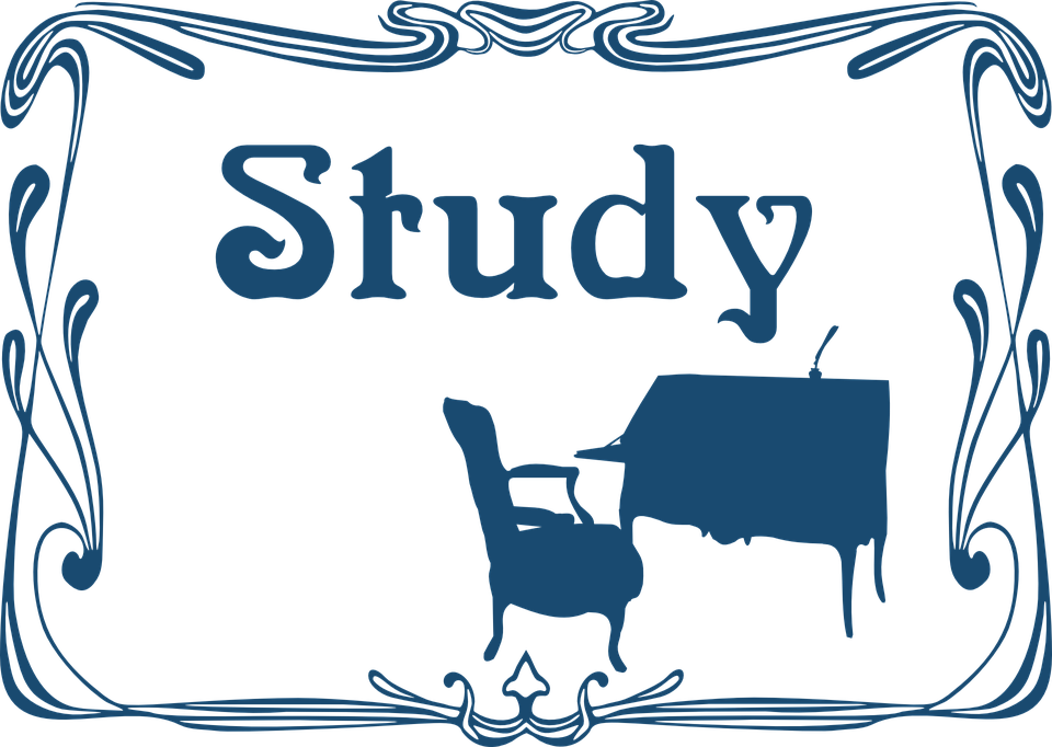 Office Staff Cliparts 26, Buy Clip Art - Study Room Door Sign (960x682)