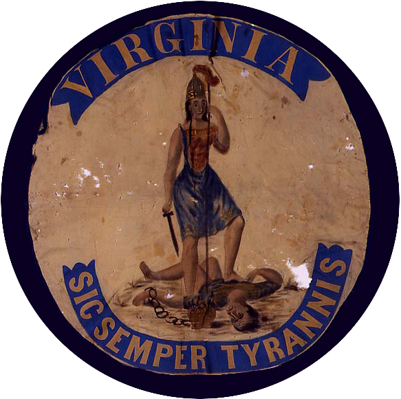 This Exhibit Examined The Civil War Years As A Pivotal - Original Virginia State Seal (601x606)