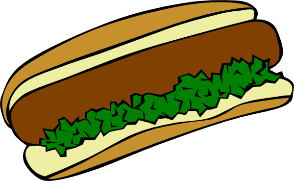 Hot Dog Clip Art (600x369)