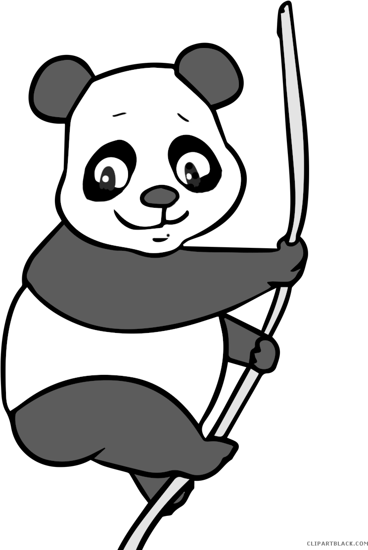 Giant Panda Animal Free Black White Clipart Images - Giant Panda (832x1140)