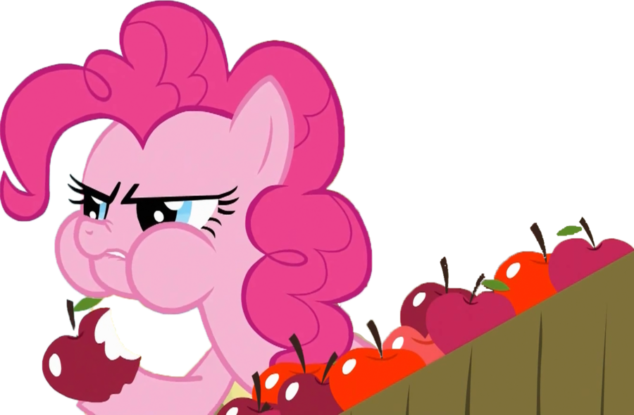 Pinkie Pie Eating Apple By Bc-programming - Mlp Pinkie Pie Eat Apple (900x589)