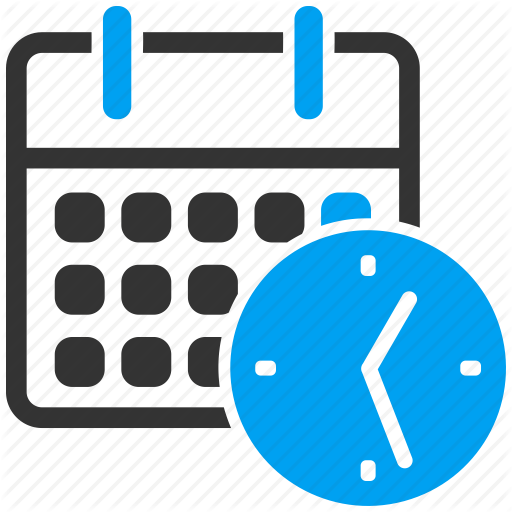 Watch Clipart Office Hour - Date & Time Icon (512x512)