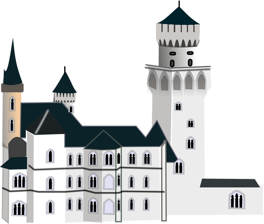Office Tower Cliparts 25, Buy Clip Art - Neuschwanstein Castle Clip Art (851x720)