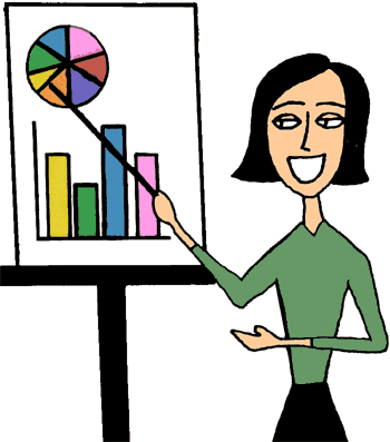 Nice Presenting Clipart Gcse History Wiki Presentations - Teacher Presentation Clip Art (350x397)