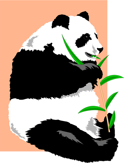 Giant Panda Clip Art - Birthday Pandas Oval Ornament (400x525)