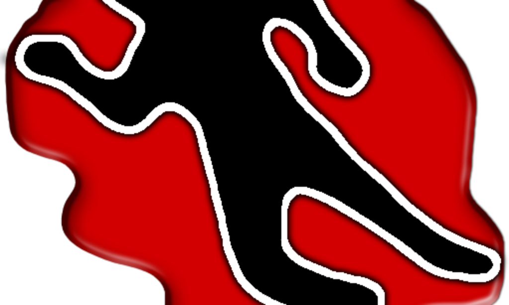 Shot Dead Police Officer In Anantnag - Body Chalk Outline Png (1024x614)