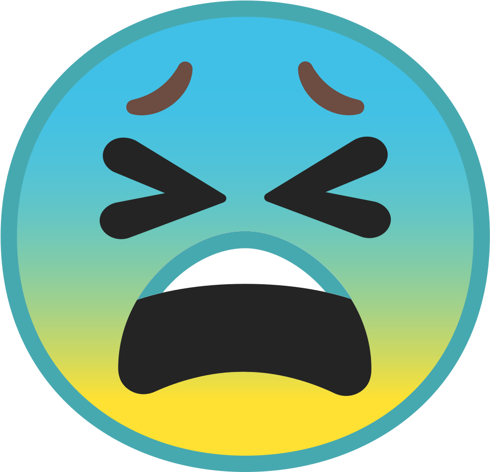Tired Face Icon - Emoji (1024x1024)