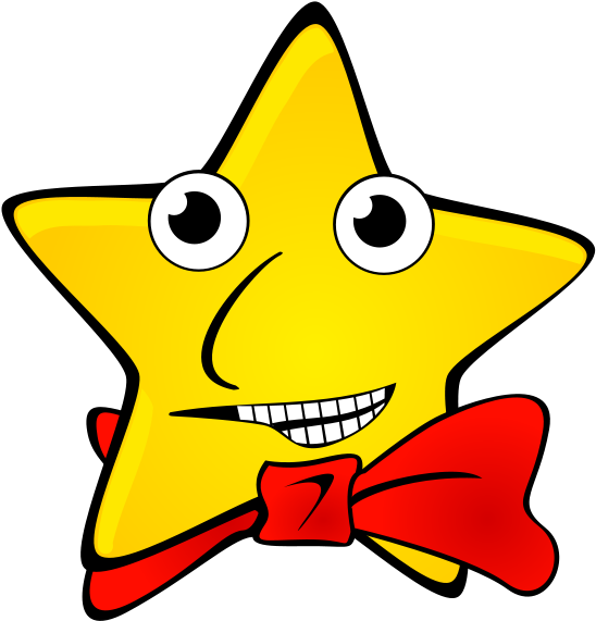 Yellow Star With Red Bow 1 25 Magnet (800x800)