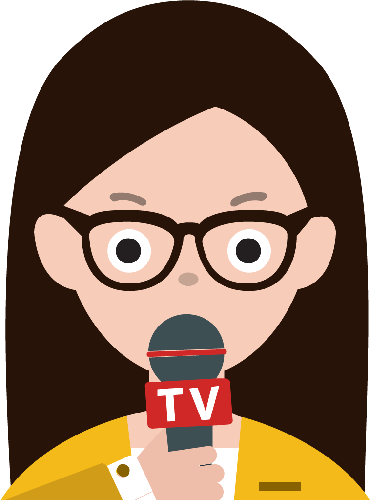Reporter - News Reporter Clipart Transparent (1024x1024)