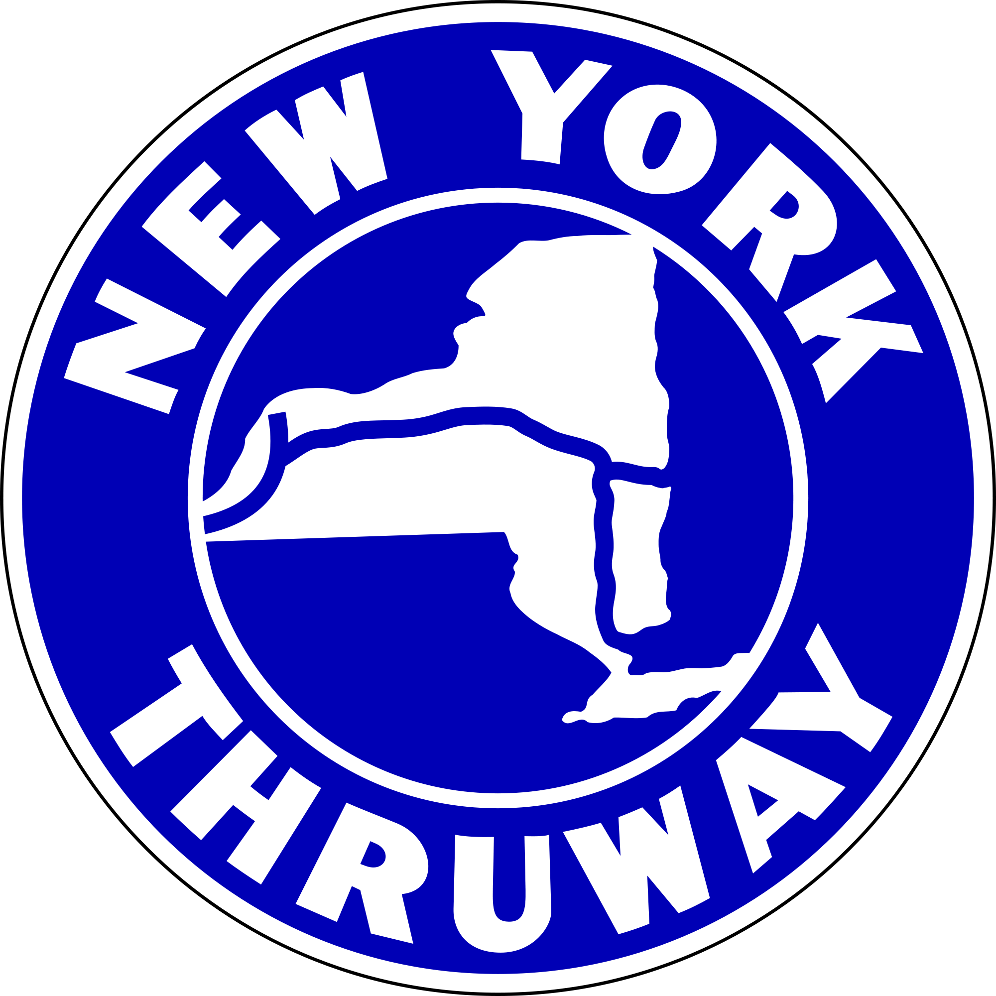 Uncle Mike's Musings - New York State Thruway Sign (2000x2000)
