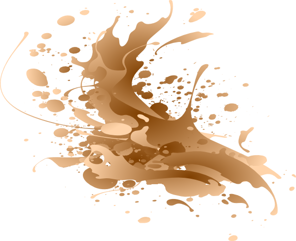 Mud Clipart Brown Color - Mud Splash Vector Png (600x488)