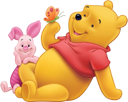 Pooh & Piglet Clipart - Nalle Puh (452x370)
