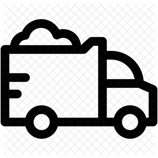 Dumper Icon - Delivery Van Icon White (512x512)