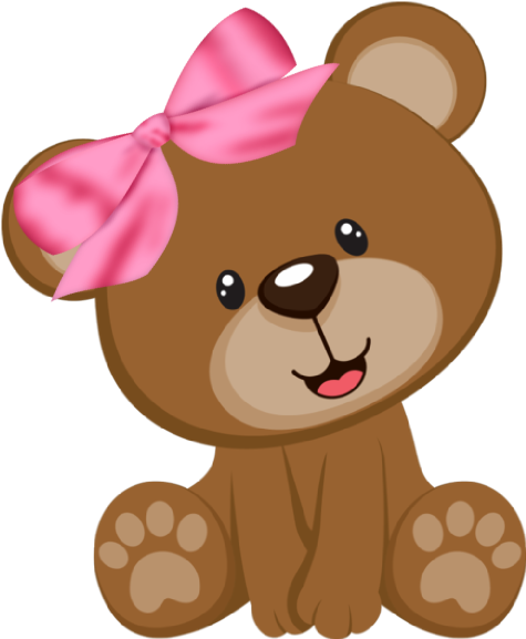 Ursinha Marrom E Rosa (498x596)