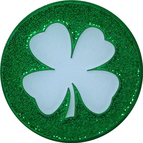 Get Lucky / Four Leaf Clover Shamrock 2-sided Ball - Four-leaf Clover (500x500)