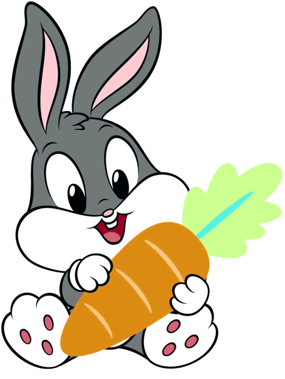 Bunny Baby Carrot Little Cute Animals Animal Animales - Baby Looney Tunes Bugs Bunny (648x800)