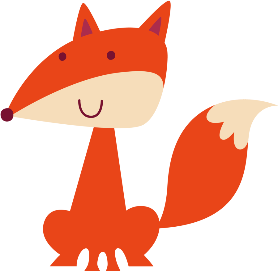 Say Hello Baby Patternsanimal Illustrationscute Animalsclip - Common Rebels Fox Personalized Night Light (900x880)