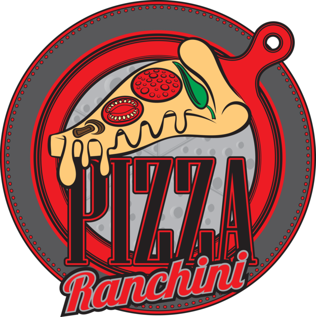 Set Of Italian Food Logo, Badges, Banners, Emblem For - Pizza Ranchini (640x643)