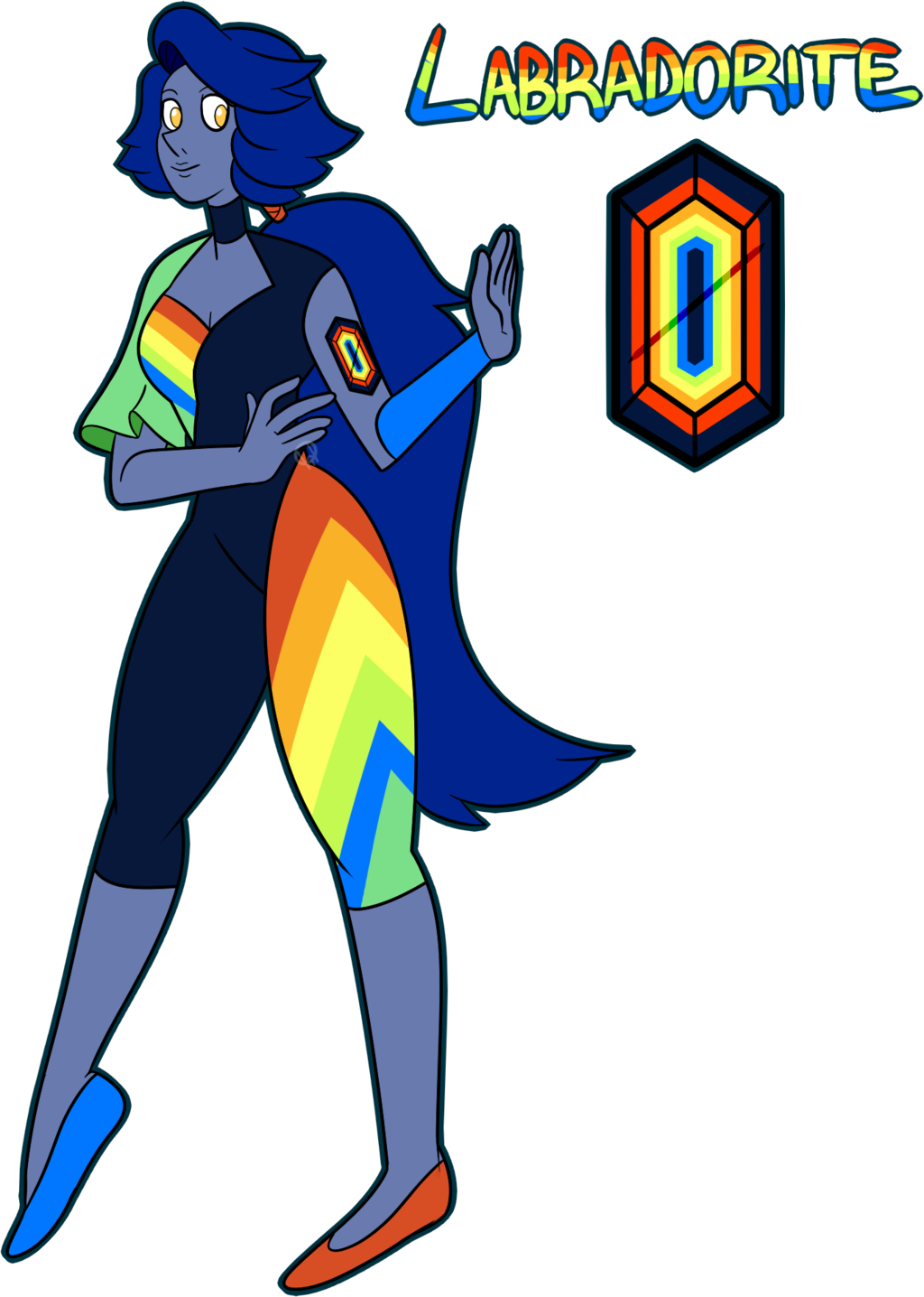 Wizdiana Reformation Labradorite By Xombiejunky On - All Crystal Gem Reformation Changes (1024x1436)